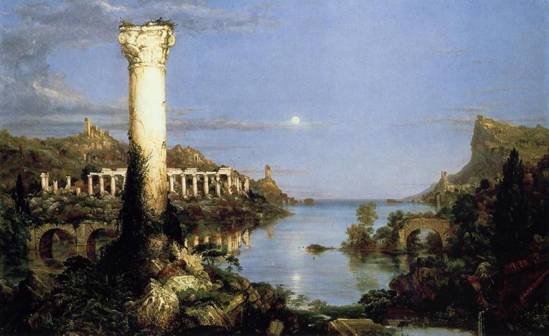 Thomas Cole Course of Empire Desolation Sweden oil painting art